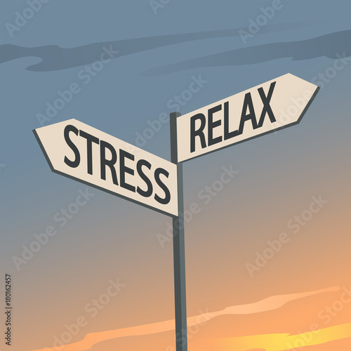 Stress and Relax Indication Sign