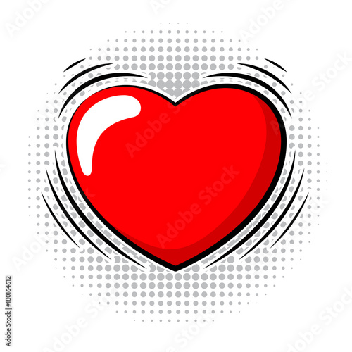 Heartbeat. Vector Illustration Of A Cartoon Heart With Shaking Effect