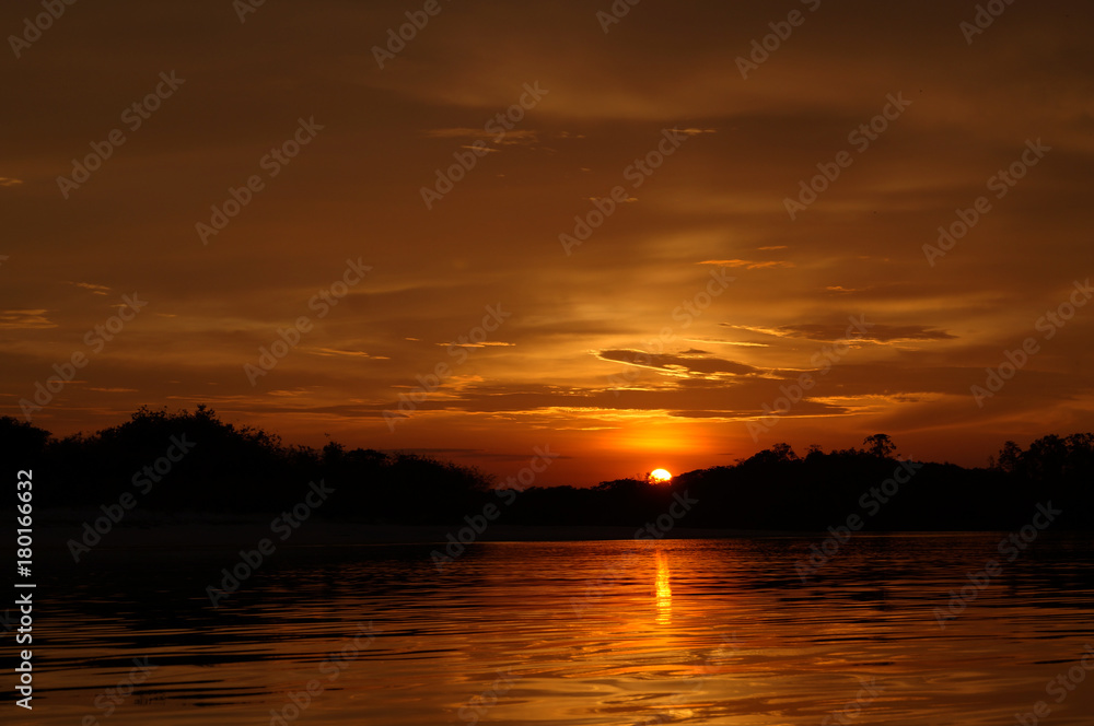 Sunset in Amazonia