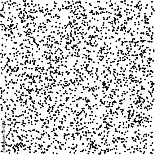 Halftone dotted background randomly distributed. Halftone effect vector pattern. Circle dots isolated on the white background.
