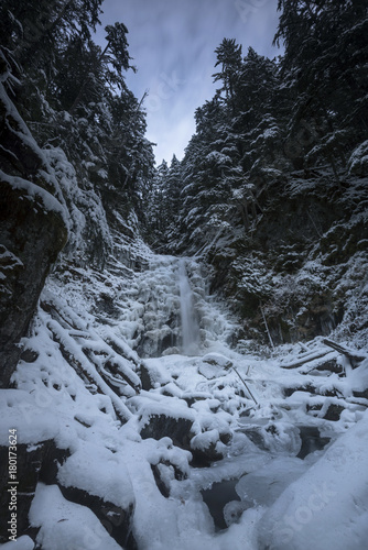 Fraser Valley Winter Snow Scenic Landscape Background Vancouver