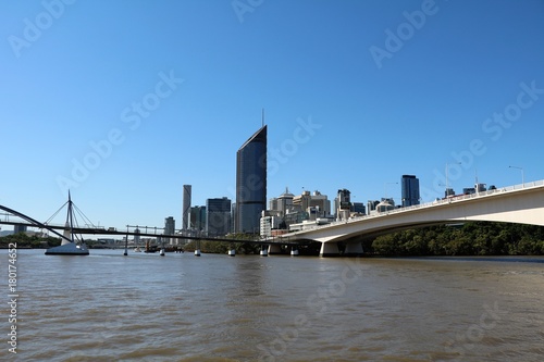 Goodwill Bridge and Central Business District Brisbane at the Brisbane River, Queensland Australia  © ClaraNila
