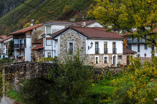 Rustic mountain village in northern Spain