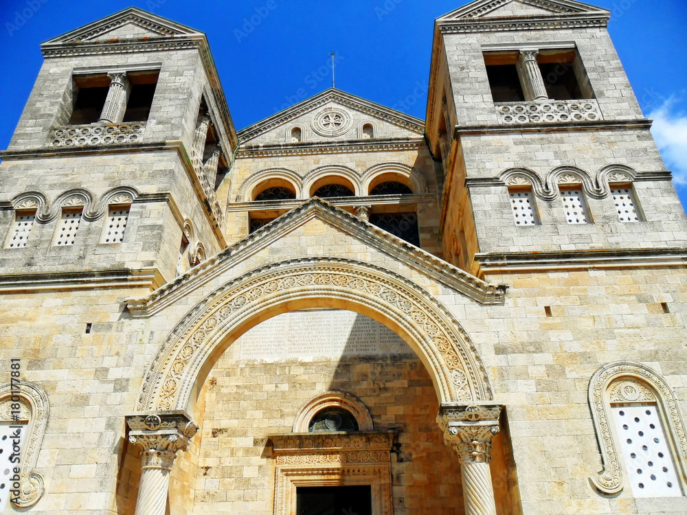 Fototapeta premium Church of the Transfiguration on Mount Tabor in Israel