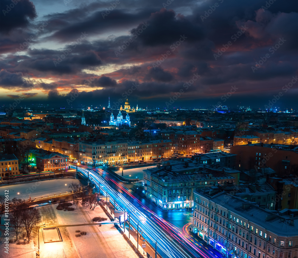 petersburg russia. Panorama of St. Petersburg. Russia.