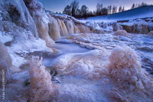 Severe winter. Icing of the...