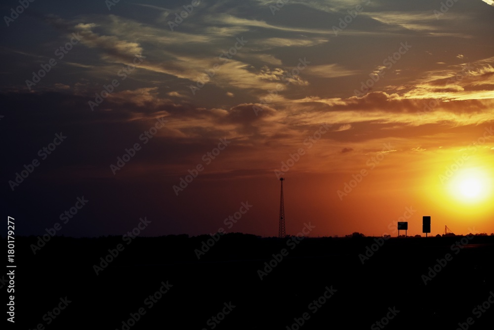 Naklejka premium Colors in the Sky