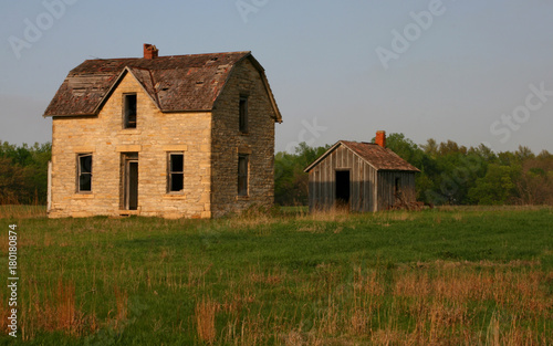 Limestone Home built in the Flint hills of Kansas