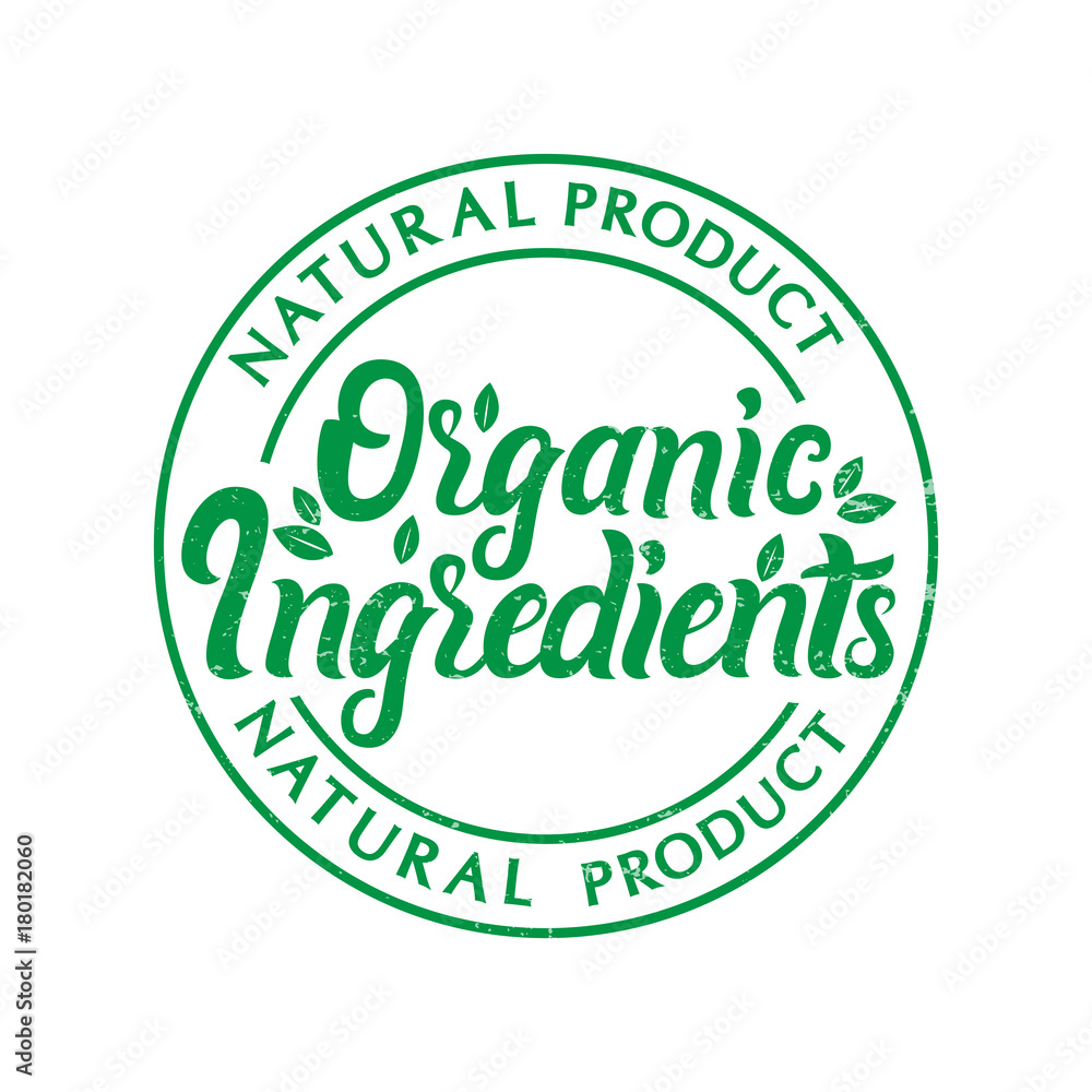 Vector illustration of Narural Organic Ingredients Vector illustration of Narural Organic Ingredients
