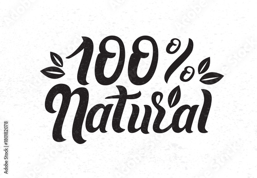 Vector illustration of Narural Organic Ingredients