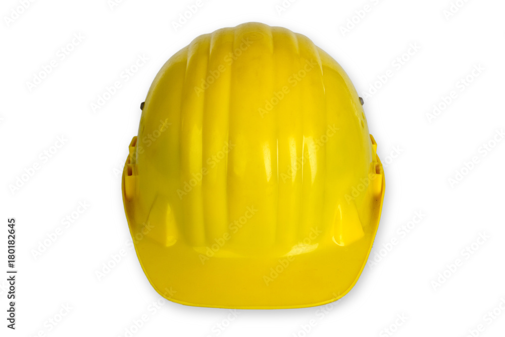 Fototapeta premium Gelber Arbeitsschutzhelm