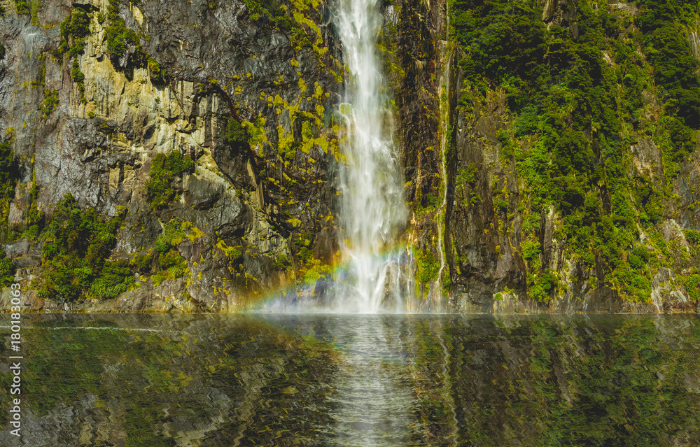 Lake ,Mountain and rainbow Lake ,Mountain and rainbow