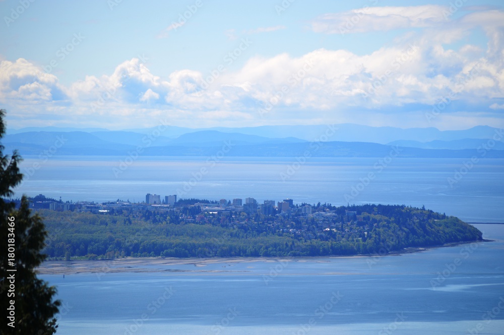 View of Salish Sea from Cypress Park Vancouver Canada