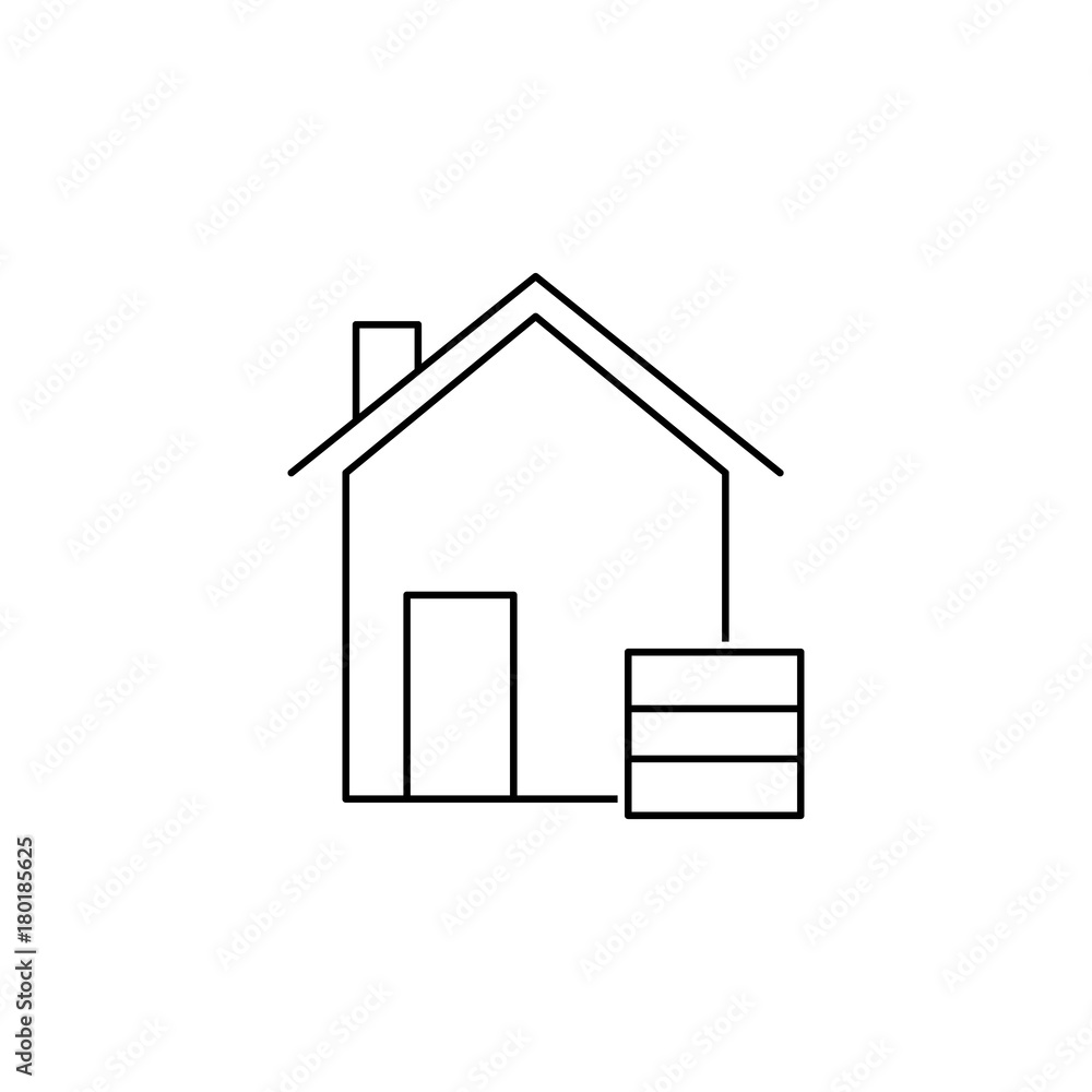 warehouse icon isolated on white background. Modern flat pictogram, business, marketing, internet concept. Trendy Simple vector symbol for web site design or button to mobile app warehouse icon isolated on white background. Modern flat pictogram, business, marketing, internet concept. Trendy Simple vector symbol for web site design or button to mobile app