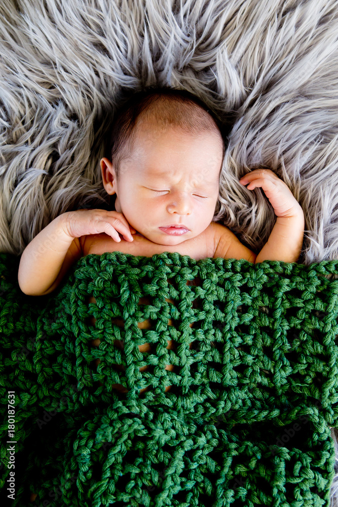 Dark green cheap swaddle blanket