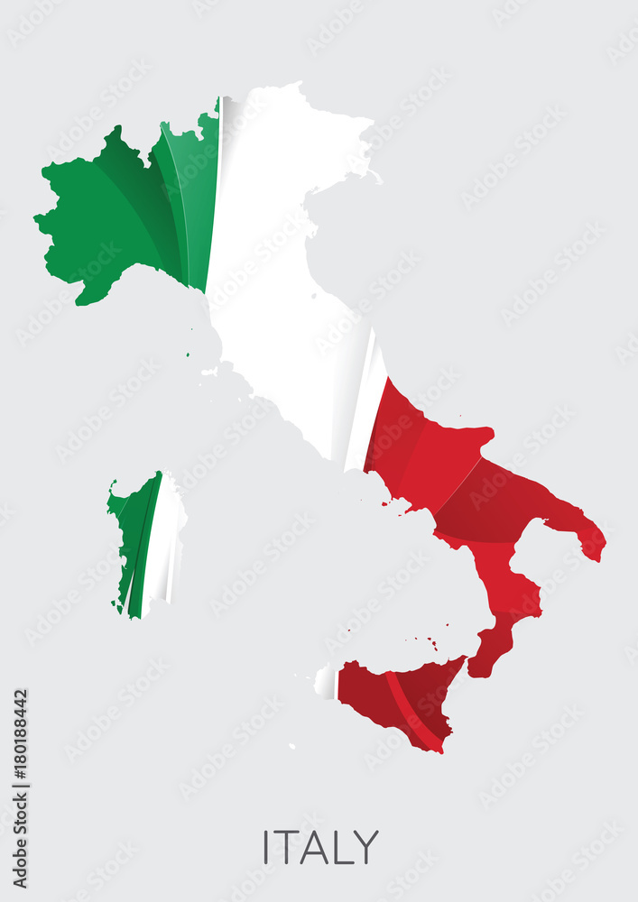 Fototapeta premium Map of Italy