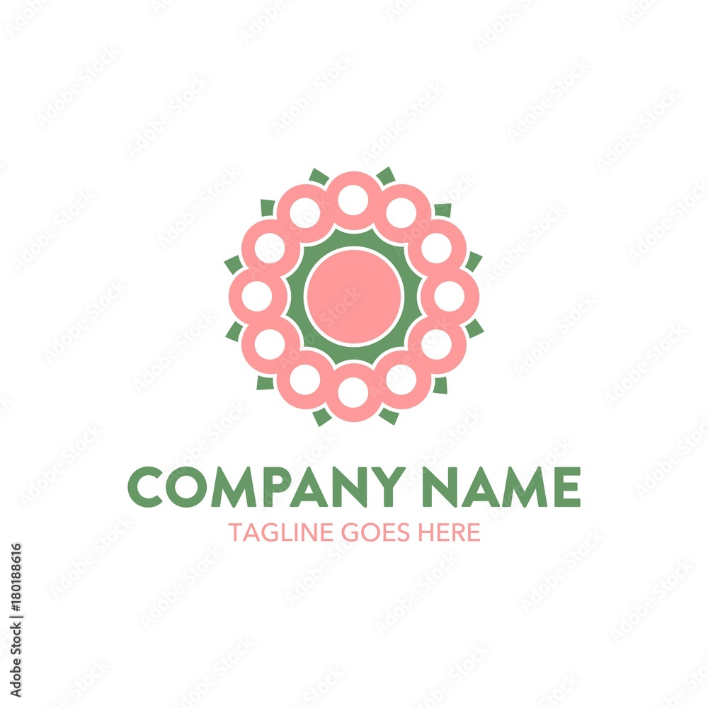 Chrysanthemum Flower Logo. vector. editable Chrysanthemum Flower Logo. vector. editable