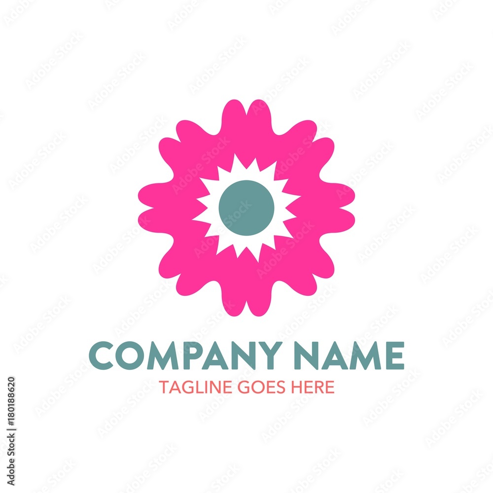 Chrysanthemum Flower Logo. vector. editable Chrysanthemum Flower Logo. vector. editable