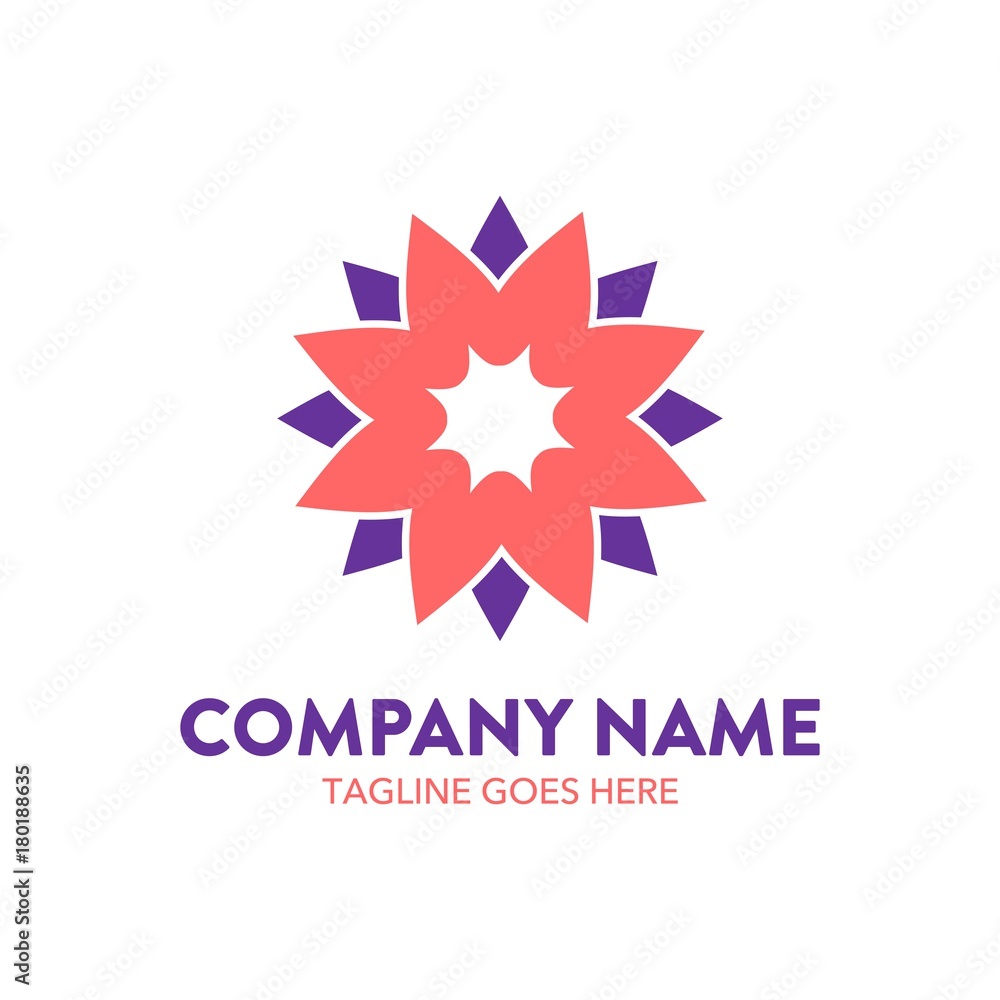 Chrysanthemum Flower Logo. vector. editable Chrysanthemum Flower Logo. vector. editable