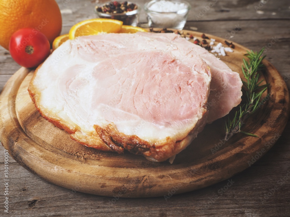 Baked honey ham