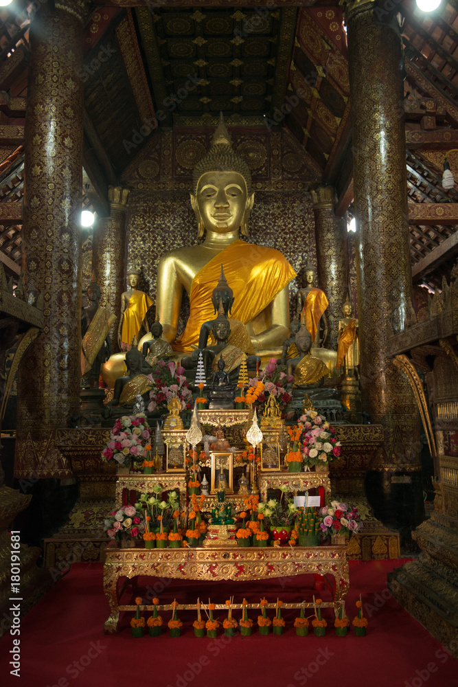 Buddhist Temple at Wat Xiengthong, Luang Prabang, Laos.