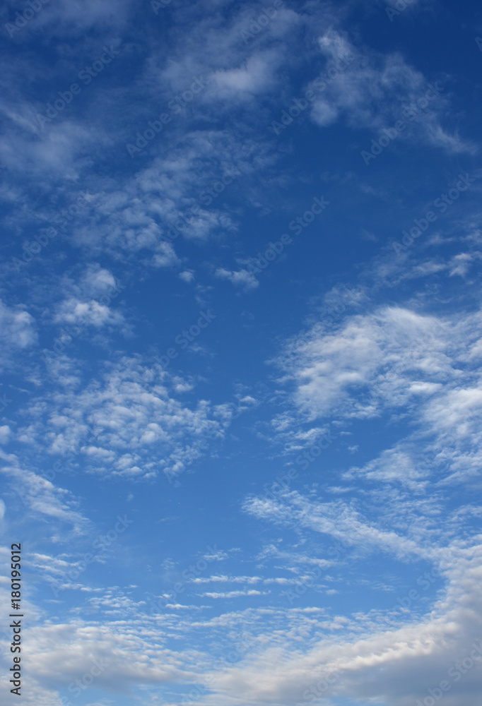 青空と雲・美しい模様「雲の風景」（雄大、壮観、美しいなどのイメージ）