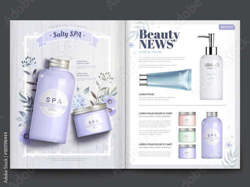 Cosmetic magazine template