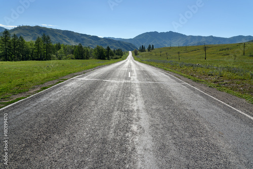 View of Chuysky Trakt or Chuya Highway. Altai Republic, Russia