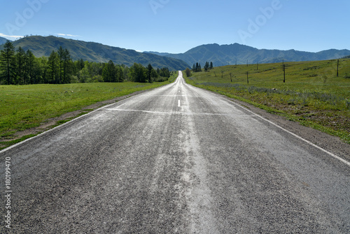 View of Chuysky Trakt or Chuya Highway. Altai Republic, Russia © Elena Odareeva