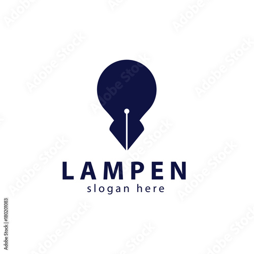 Smart Lamp Pen Logo Design