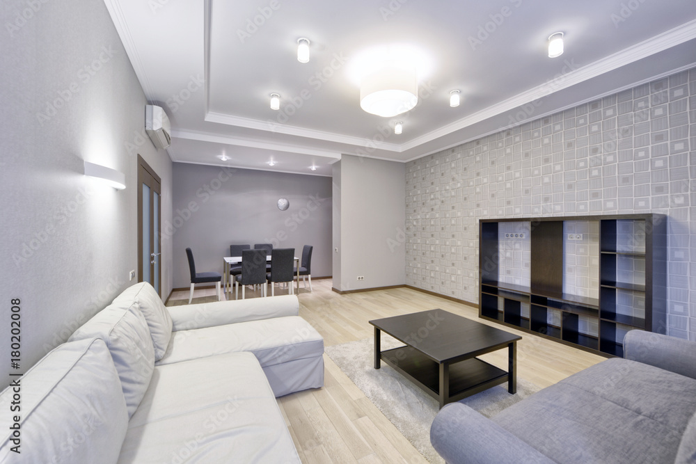 Living room interior in modern house. Living room interior in modern house.