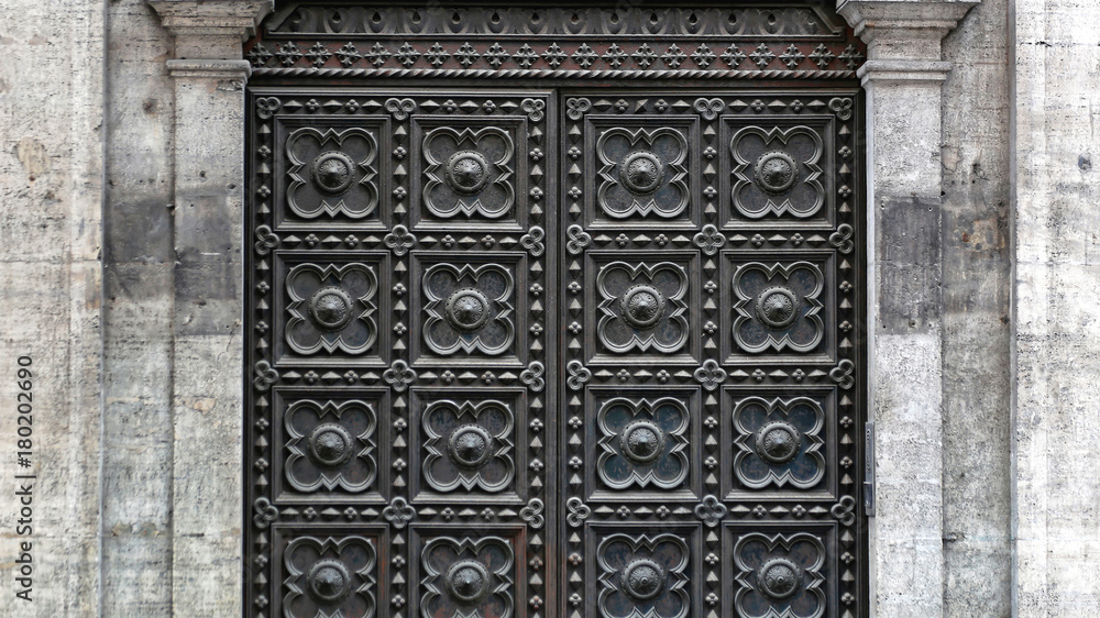 Medieval Black Door