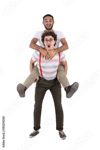a piggyback ride