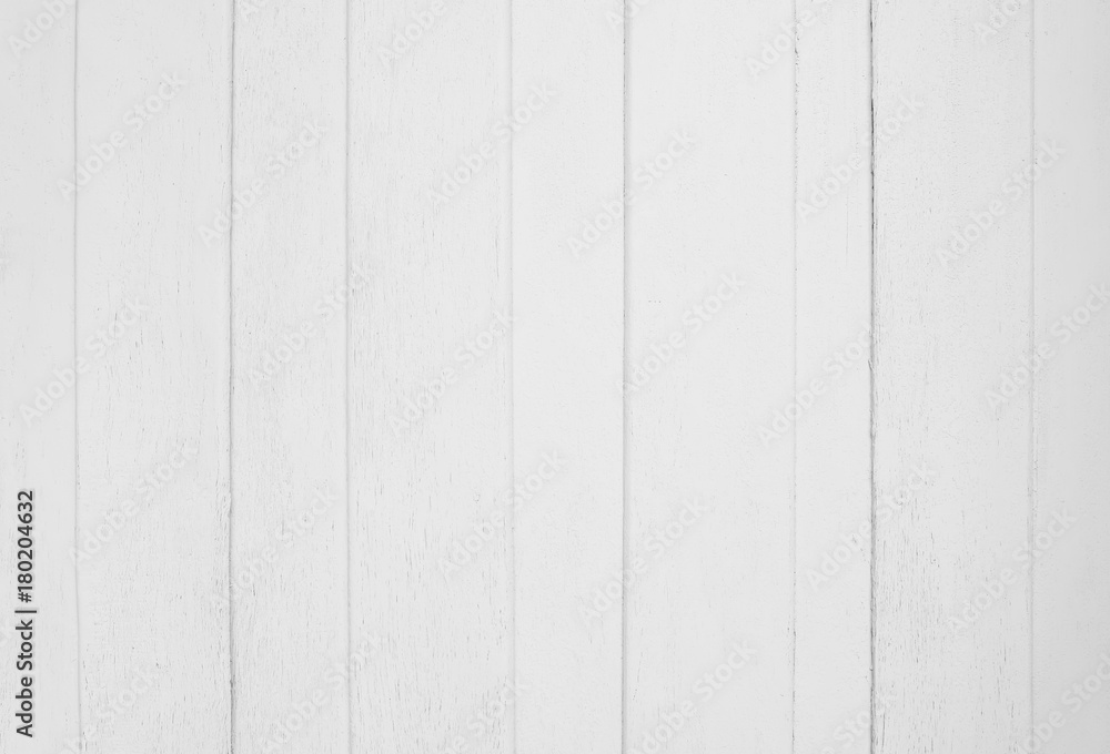 Obraz premium White wood floor texture pattern plank surface pastel painted wall background.