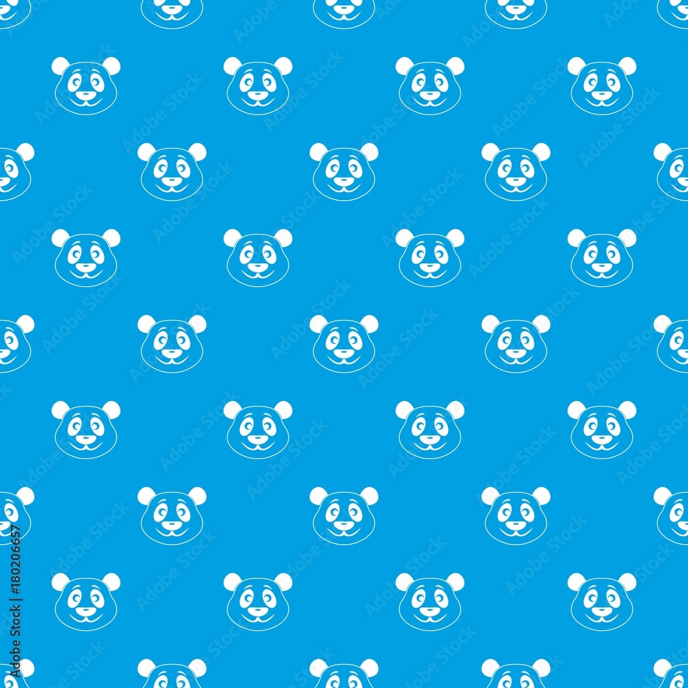 Panda pattern seamless blue Panda pattern seamless blue