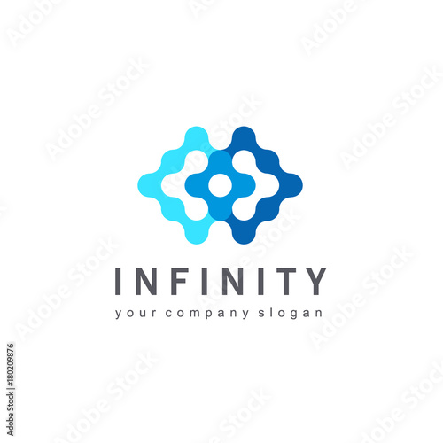 Vector logo design for business. Infinity sign