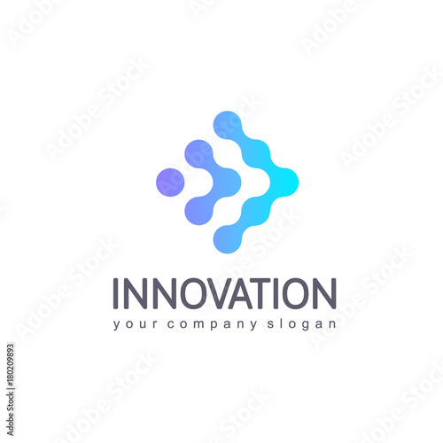 Vector logo design for business. Innovation