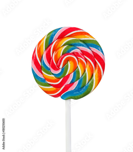 Photo Nice lollipop with many colors