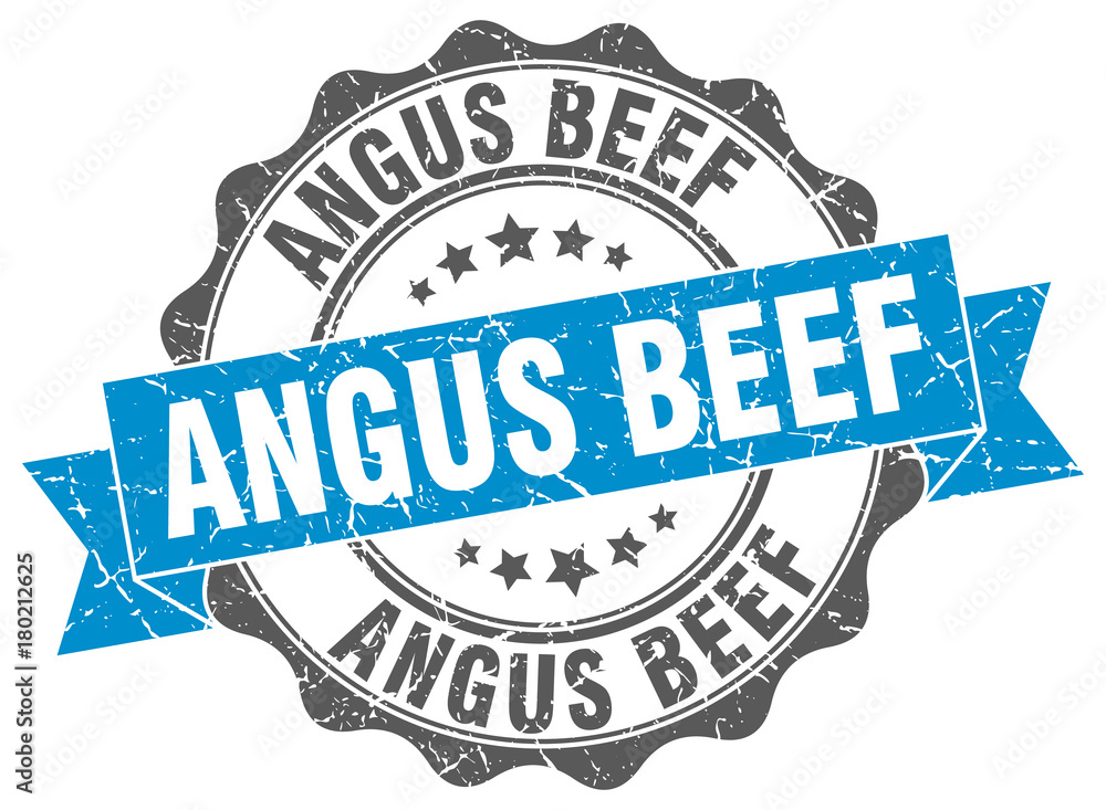 Fototapeta premium angus beef stamp. sign. seal