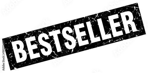 square grunge black bestseller stamp