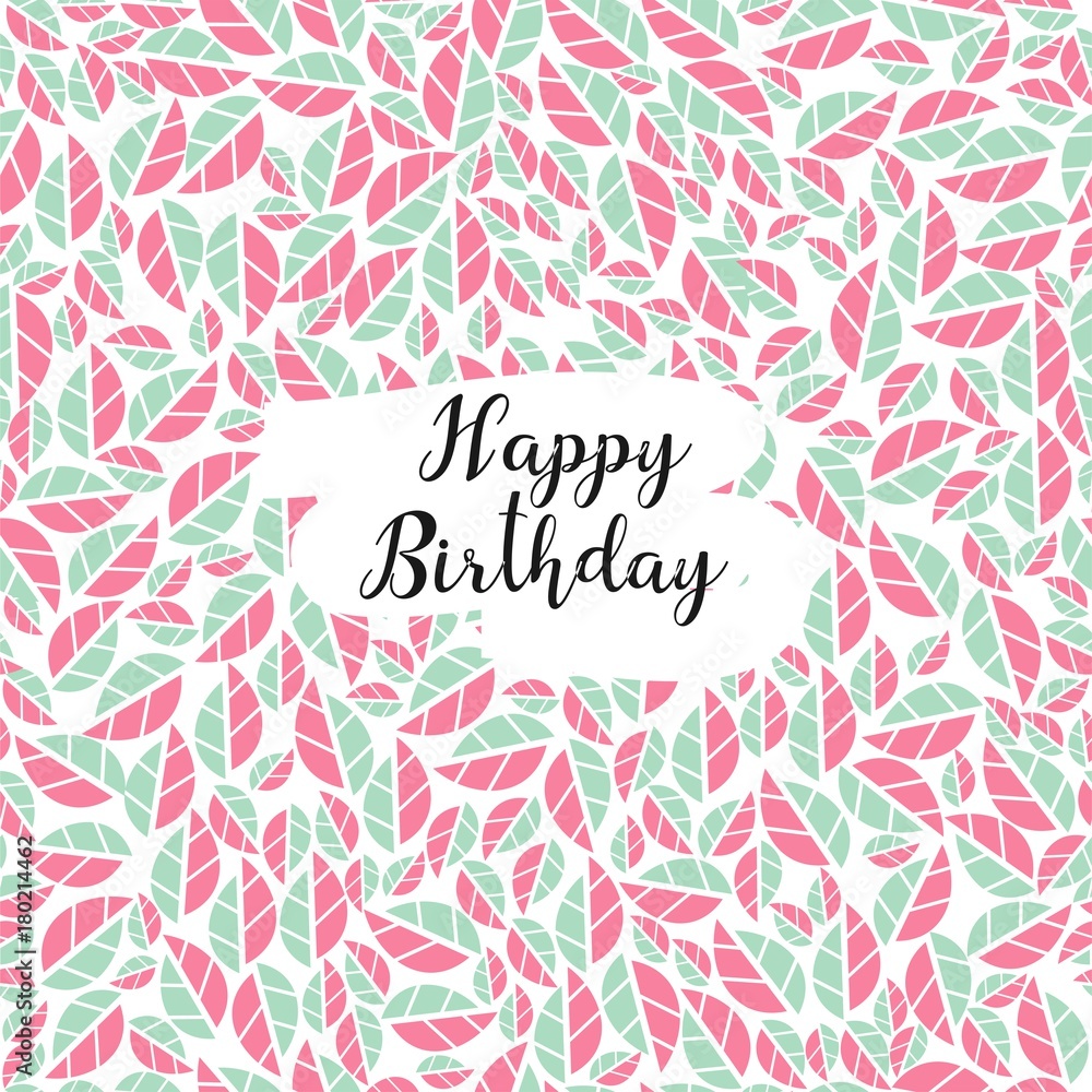 Seamless vector pattern with abstract elements and place for text. Cute greeting card 