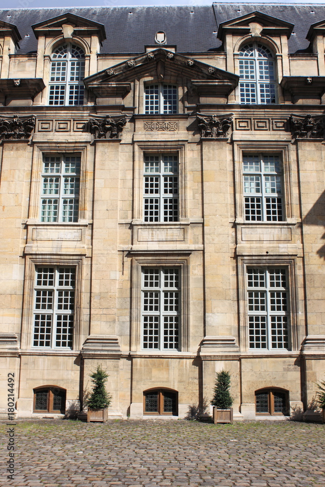 Renaissance building in Paris, France