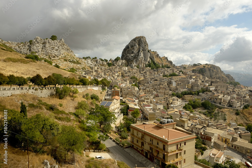 Ancient town of Caltabellotta in Sicily