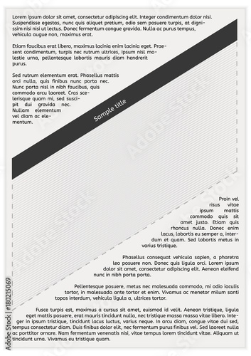 newspaper page with empty space