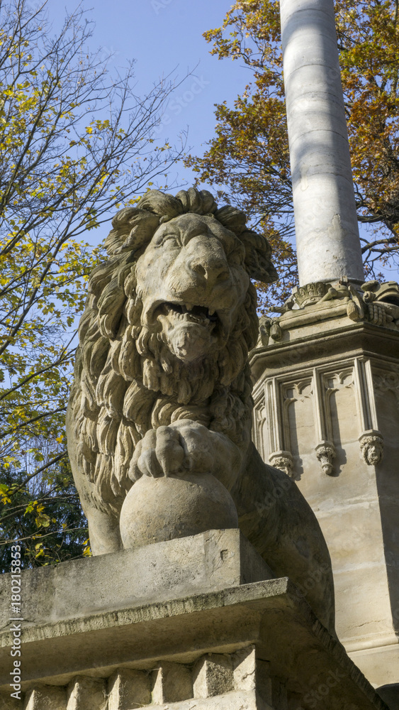 Lion in Laxenburg Park