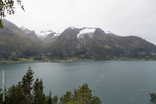 Scenic view from Oppstryn, Norway