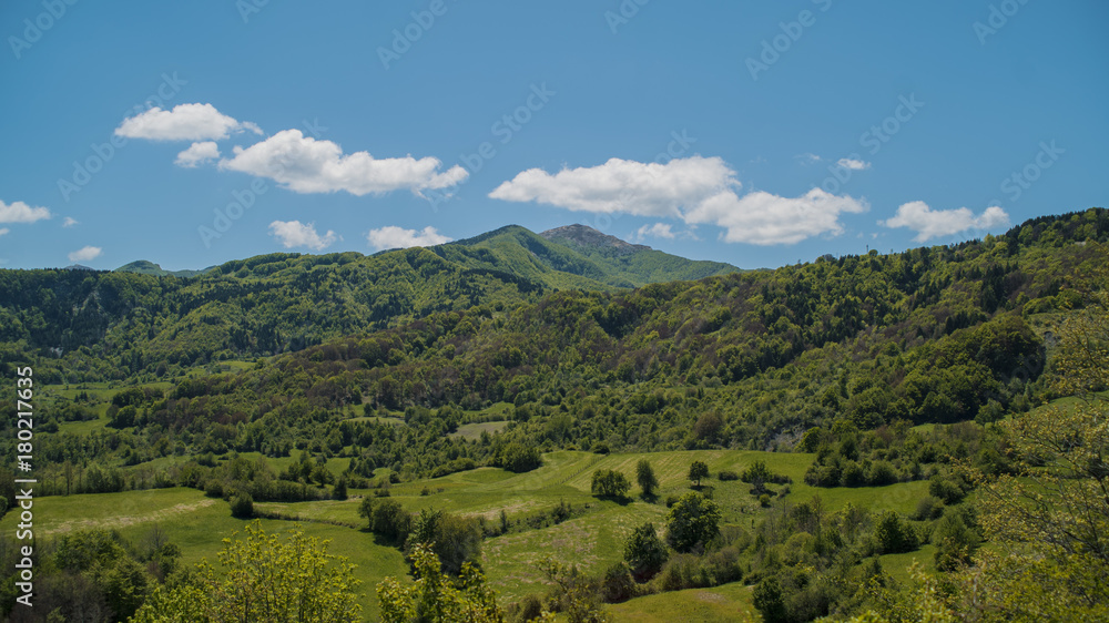 Naklejka premium Mountain landscape in Italy