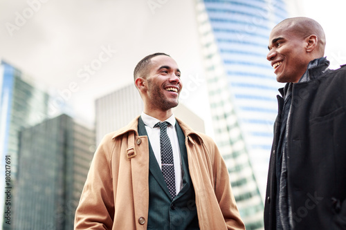 Photography Black Businessmen In La Defense, Paris