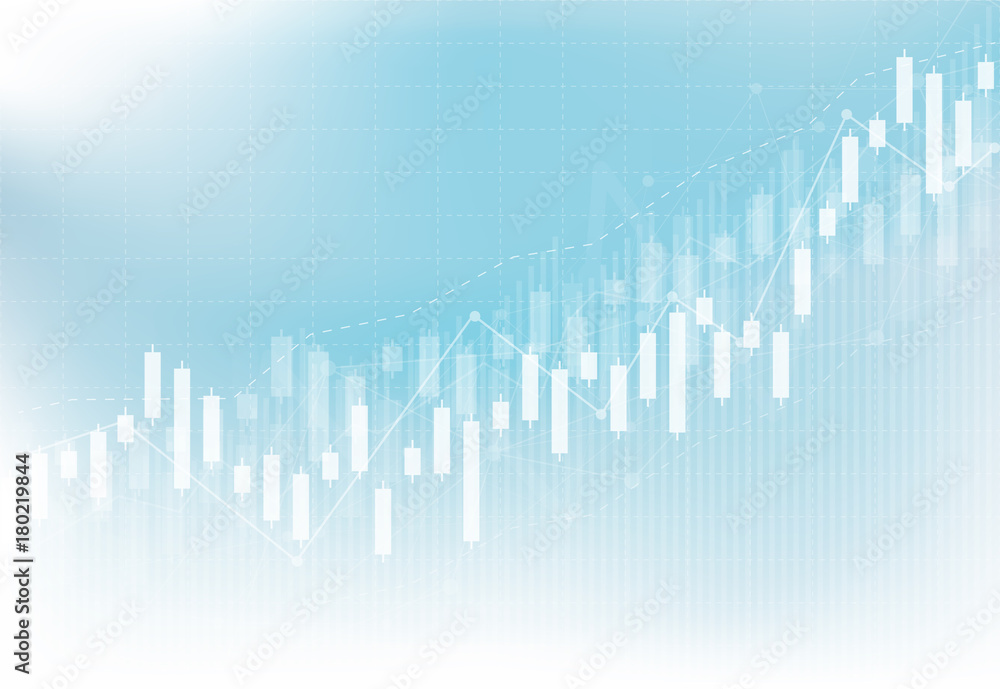 Business candle stick graph chart of stock market investment trading on dark background design. Bullish point, Trend of graph. Vector illustration Business candle stick graph chart of stock market investment trading on dark background design. Bullish point, Trend of graph. Vector illustration