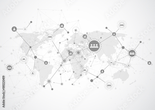 Connection technologies for business. Mixed media